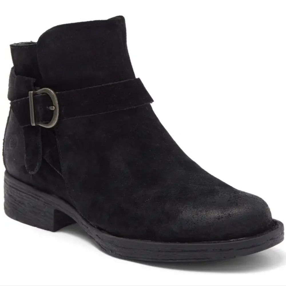 NEW Born Lesliy Women Leather Moto Boots shoes sz 6M